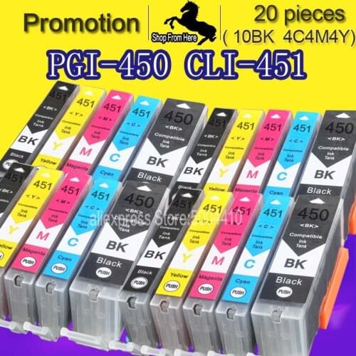 PGI450 CLI451 PGI-450 CLI-451 Ink Cartridge for Canon pixma mg5440 mg5540 mg5640 mg6640 ip7240 mx724 mx924 ix6840