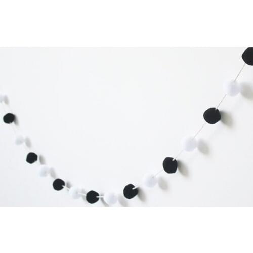 200CM Scandinavian DIY Wool Ball Wall Hangings Nordic Style Kids Baby Children Room Decorations Home Nursery Wedding Home Decor