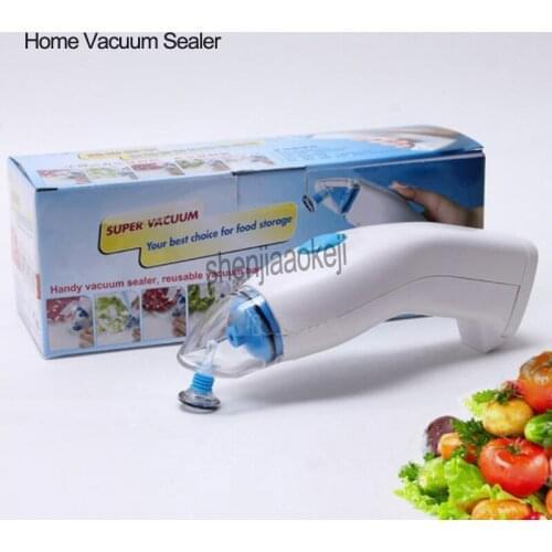 Portable food electric Vacuum sealing machine Home Handheld Auto Vacuum Sealer With 5pcs Bags Powered By Adapter