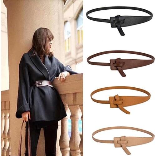 Retro Simple Waistband Wide Fashion Women Faux Leather Waist Belt Dress Decor
