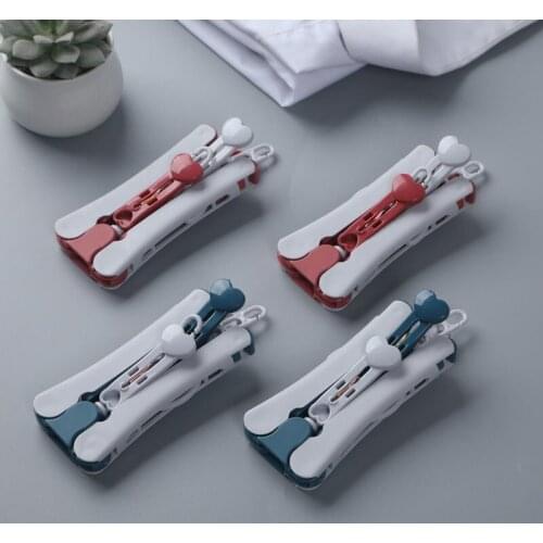4pcs Travel Portable Folding Hanger with Clips Portable Folding Clothes Hangers Camping Travel Clothing Drying Cloth Hangers