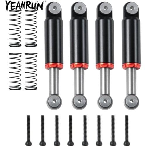 YEAHRUN 1:24 Model Car Metal Alloy Aluminum Shock Absorber Dampers for Axial SCX24 90081 1/24 RC Crawler Car Upgrade Parts