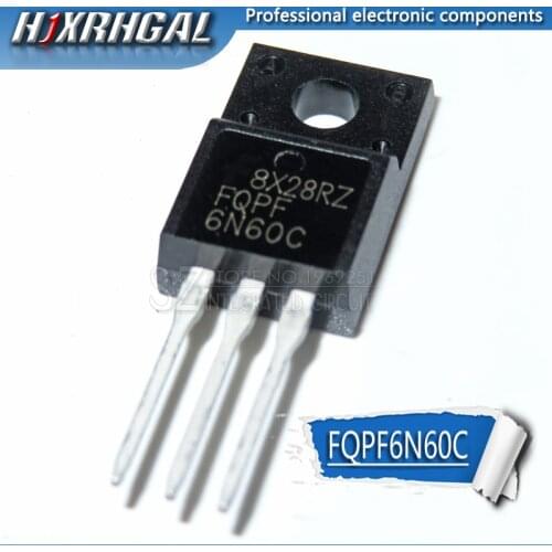 1pcs FQPF6N60C TO-220F 6N60C 6N60 TO220F FQPF6N60