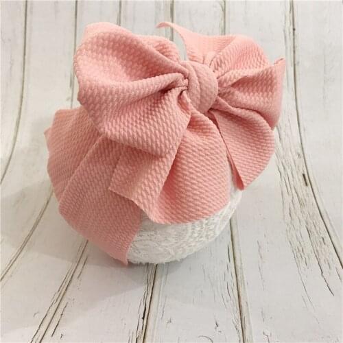1 Pcs Baby Girl Big Bow Headwrap Adjustable Headband Top Knot Headbands Newborn Bow Hair Turban