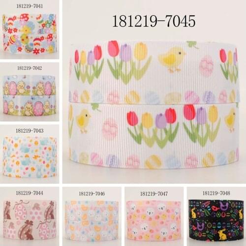 10yards -different sizes -easter day ribbon lively pattern printed Grosgrain ribbon