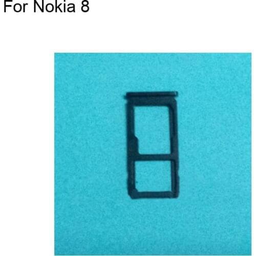 2PCS Tested Good For Nokia 8 SIM Card Tray Holder Carrier Nano Card Tray Slot Holder Replacement For Nokia8