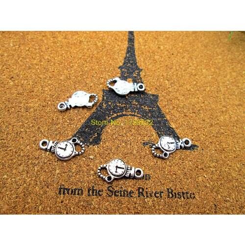 300pcs Pocket Watch charm Antique Tibetan Silver Pocket Watch pendants charms 17x9mm