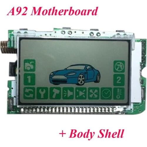 A92 For Russian Version Keychain 2-way Car Alarm System Starline A92 LCD Remote Control Key Fob Chain