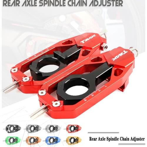 For Yamaha TMAX 530 SX DX 2013 - 2019 TMAX 560 TECH MAX 2020 2021 Motorcycle Rear Axle Spindle Chain Adjusters Tensioners Catena
