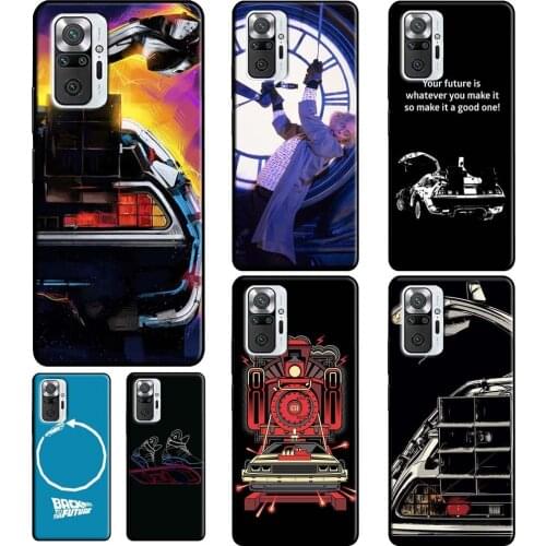 Back To The Future Time Machine For Xiaomi Redmi Note 10 Pro 8 8T 9S Note 9 Pro Soft Case For Redmi 9T 9A 9C K40 Cover