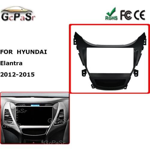 For HYUNDAI Elantra 2012 - 2015 9'' Android Car Audio Radio Fascia Fit Plate Panel Dashboard Replacement Mount Kit