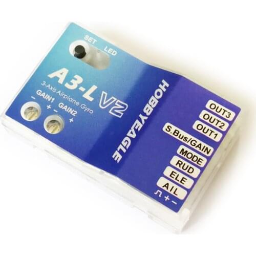 HobbyEagle A3 A3-L V2 6-Axis Airplane Gyro & Stabilizer Flight Controller for RC FPV Airplane Fixed-Wing Drones DIY Parts