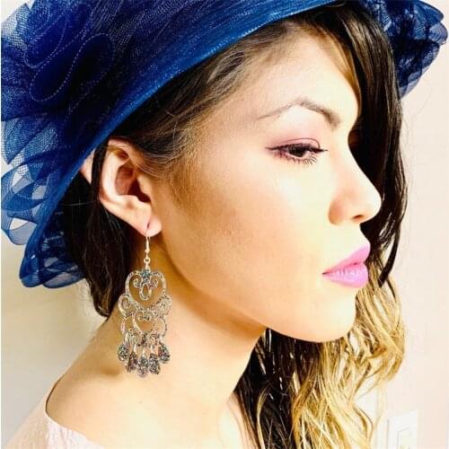 Beautiful Rainbow Glitter Chandelier Acrylic Earrings, Statement Earrings, Boho Earrings