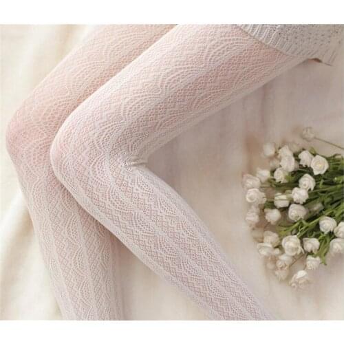 Lace Gothic Lolita Tights Japanese Sexy Girls Pantyhose Kawaii Tight Lady Women Pantyhoses D360