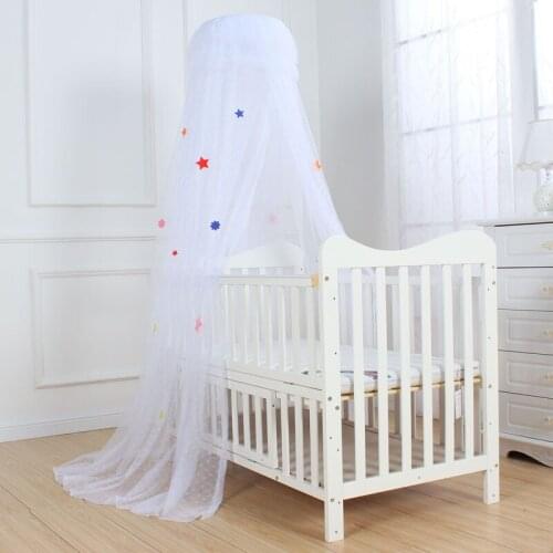 Summe Baby Mosquito Net Solid Lace Crib Bedroom Curtain Nets Newborn Infants Bed Canopy Tent Baby Bedding Netting Kid Room Decor
