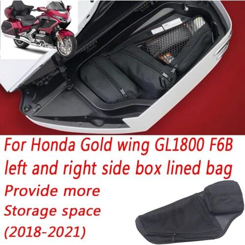 Motorcycle Saddle Bag Lid Organizers For Honda Gold wing GL1800 F6B Trunk Saddlebag Saddle bags Liner Set 2018 2019 2020 2021