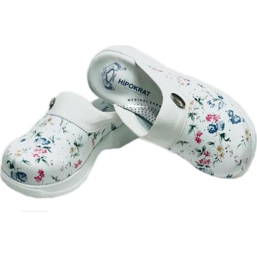 Orthopedic Sabo Slippers Doctor Nurse Hospital Cook Slippers Medical Slippers Heel Spur Reinforced Flat Sole Embossed Slippers