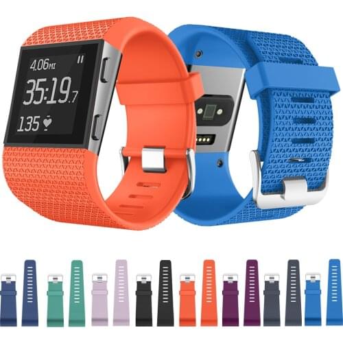 Silicone sport Replacement Watch Strap for Fitbit Surge Strap Watchbands with Tools Metal Buckle for Fitbit Surge watch