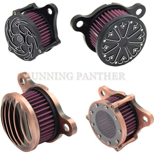 Universal auto Air Cleaner Filter Motorcycle Air Cleaner Intake Filter For Harley Sportster XL883 XL1200 x48 2004 2005 2006-2016