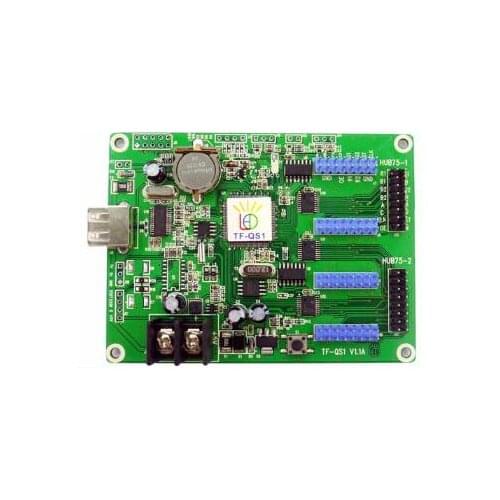 TF-QS1 Longgreat USB LED screen controller 256*32 pixel 2*HUB75+4*HUB08 Full color asynchronous LED control card