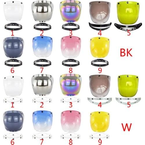 Motorcycle Windshield for Vintage Helmet Helmet Jet Style Helmet Bubble Shield