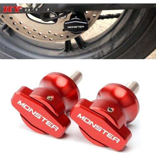 High Quality Motorcycle CNC Aluminum Accessories Frame Stands Screws Swingarm Spools Slider M6 For DUCATI MONSTER 821 2014 2015