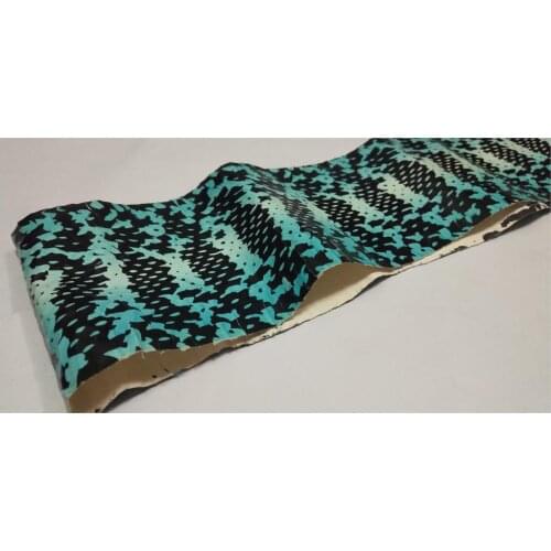 High grade true colorful genuine snake skin nature leather whole piece craft material for wallet handbag shoe decoration