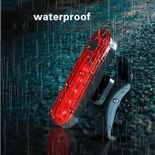 Bright Bike Light Taillight Waterproof Ride Rear Light Usb Chargeable Light Night Cycling Warning Light Road Mountain Tail-Lamp