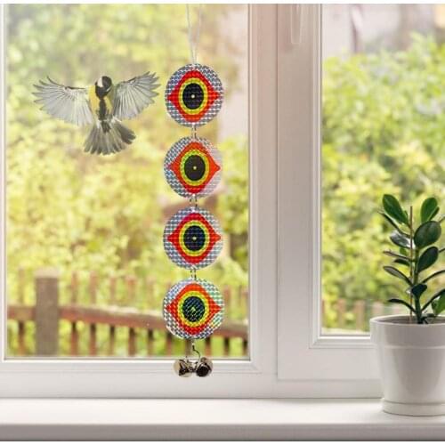 1pc Scare Bird Disc Eye Pattern Reflective Bird Scare Hanging Predator Repellents Plant Protect Tool Pest Control