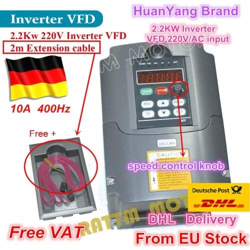 2021 NEW item 2.2KW Variable Frequency Drive VFD Inverter 3HP 220V VSD for CNC router Spindle motor speed control