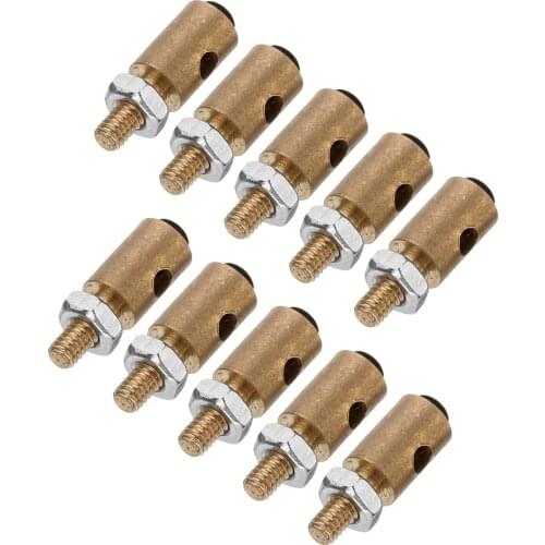 30PCS 1.1mm 1.6mm 2.1mm Adjustable Pushrod Connectors Linkage Stoppers for RC Helicopter Airplane Fixed-Wing Drones DIY Parts
