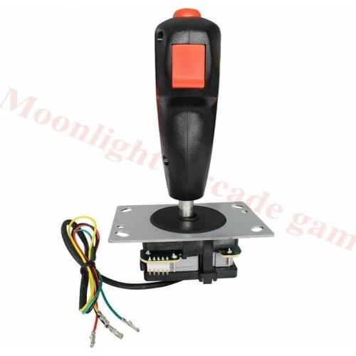 8way Arcade Game Cabinet Mini Grap Flight Joystick Trigger Top Fire Button Microswitch/5Pin joystick/No Vibration To Choose