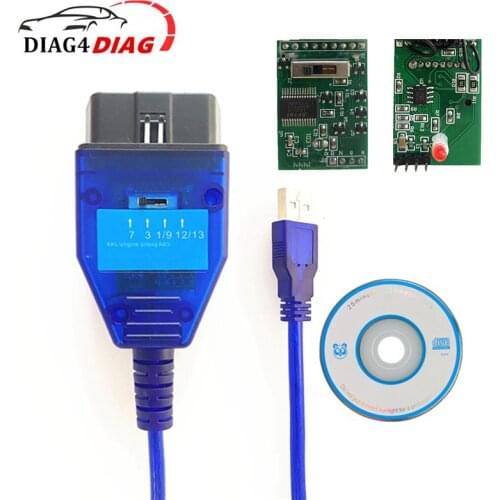 Car OBD2 Scanner FTDI FT232RL FT232RQ For VAG 409 KKL with 4 Way Switch Auto Diagnostic USB Interface Ecu Scan Tool for VAG KKL