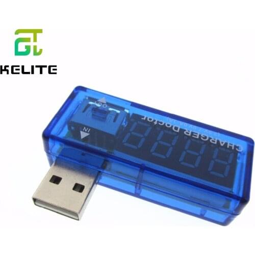 10pcs/lot Digital USB Mobile Power charging current voltage Tester Meter Mini charger doctor voltmeter ammeter