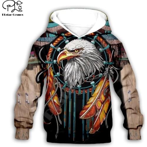 Kids Baby Boy Girl Black Native Indian Lakota Skull print 3d Hoodies Tracksuit Children wear Set Cute Sweatshirts -11