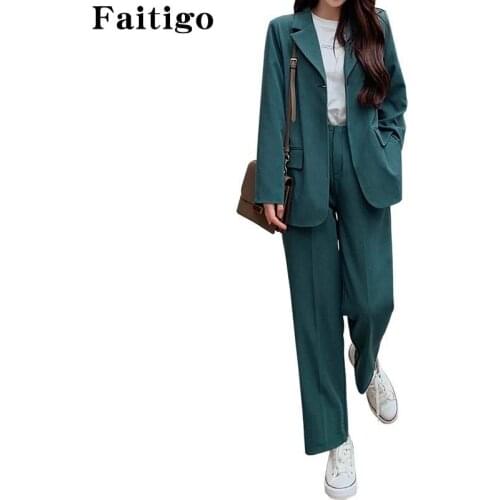 Женские элегантные брючные костюмы FANTIGO China At AliExpress