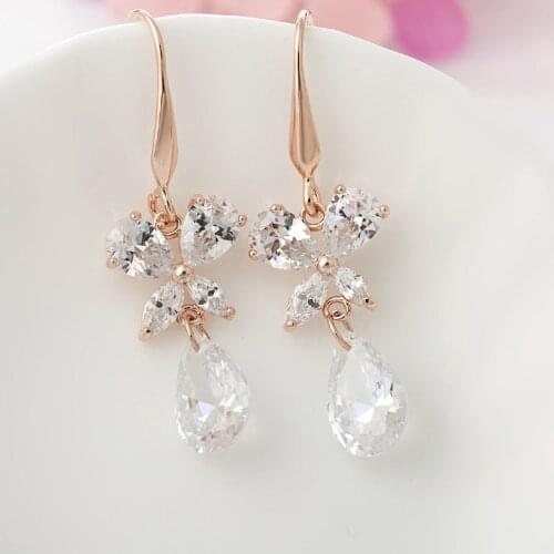 Floralbride Women's Gold Earrings