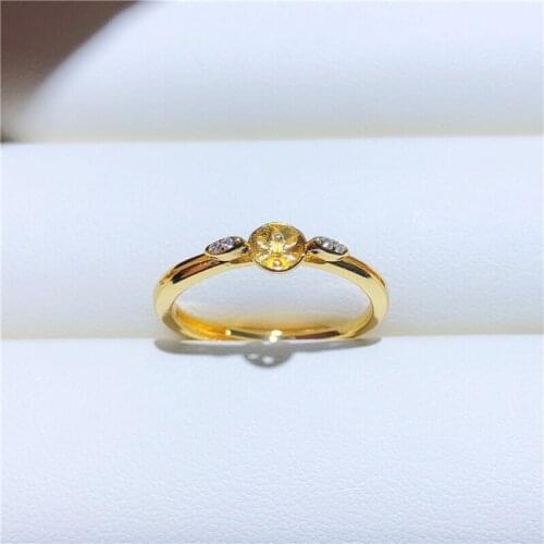 Hot Popular Ring Base Mountings Findings Settings Adjustable Ring Jewelry Parts Fittings Accessories for Pearl Beads Stones