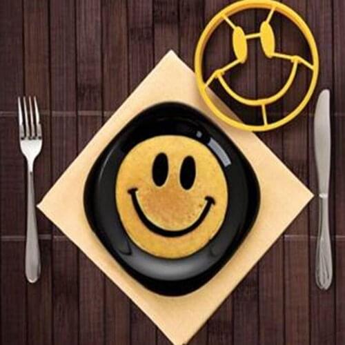 Vinipiak Kitchen Smle Design Egg Cooking Tool Breakfast Silicone Egg Fried Frying Mold Pancake Egg Ring Shaper Mold