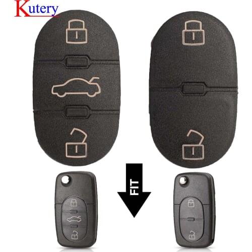 Kutery For Audi A2 A3 A4 A6 A8 TT Quattro Old Models 2/3/4 Button Flip Folding Remote Key buttons