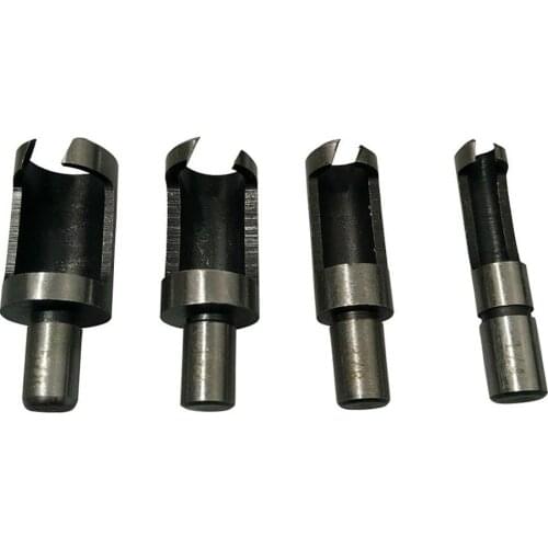 4pcs 6mm 8mm 13mm 16mm Drill Bits Carbon Steel Woodworking Round Shank Drill Bit Set Wood work Carpenter Plug Hole Cutter Drill