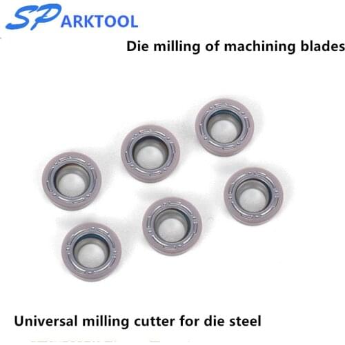 10PCS Carbide insert RPMT10T3MO F internal milling turning lathe tool milling cutter CNC tools RPMT 10T3 lathe tool