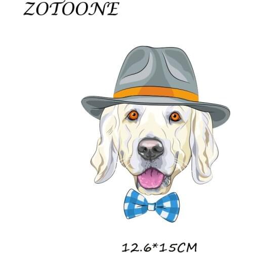 Parches Iron on Patches Hat Dog Patch Heat Transfer Patch for Clothing T Shirt Beaded Applique Clothes DIY Accessory Decoration