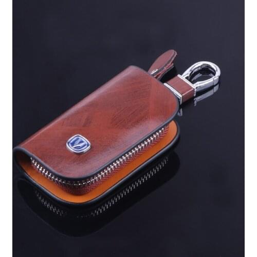 Suitable for Changan key case cs75 cs55 cs35plus cs85 cs95 Yidong dt Lingxuan CX70t leather car key case key protection sleeve
