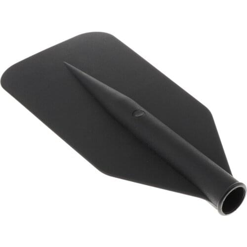 Rubber Kayak Canoe Paddle Symmetrical Blade Curved Oar Leaf Handle Grip