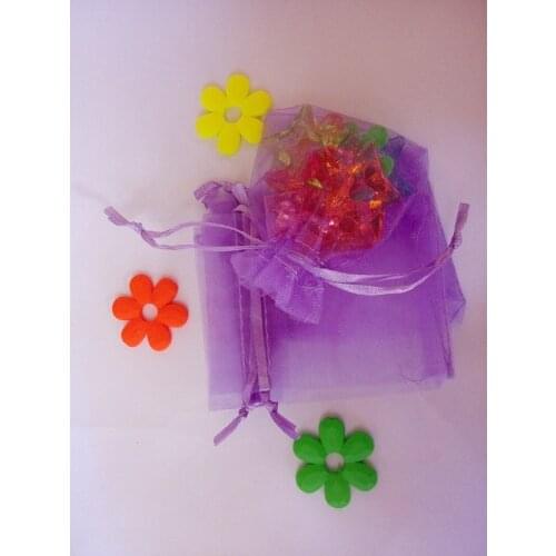 15x20cm 500pcs/lot Christmas Organza Bags Light Purple Drawstring Bag Pouch For Food/jewelry/candy Gift Bag Small Packaging Bags