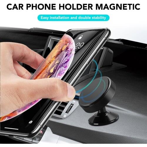 Universal Magnetic Car Phone Holder For Kia Rio K2 Sportage Soul Mazda 3 6 CX-5 Lada Skoda Octavia A5 A7 Superb Yeti