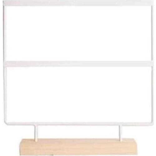 Jewelry Earrings Organizer Jewelry Display Wood Stand (44 Holes 2 Layers)