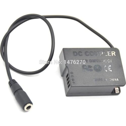 10PCS DMW-DCC8 DC Coupler DMW-BLC12 DMW-BLC12PP dummy battery for Lumix DMC FZ1000 FZ2000 FZ200 FZ300 G7 G6 GX8 GH2 GH2K GH2S