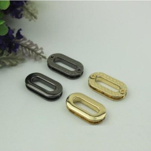 10 pieces / lot) handbag oval fox face die-cast round hole chain ring luggage handbag hardware accessories